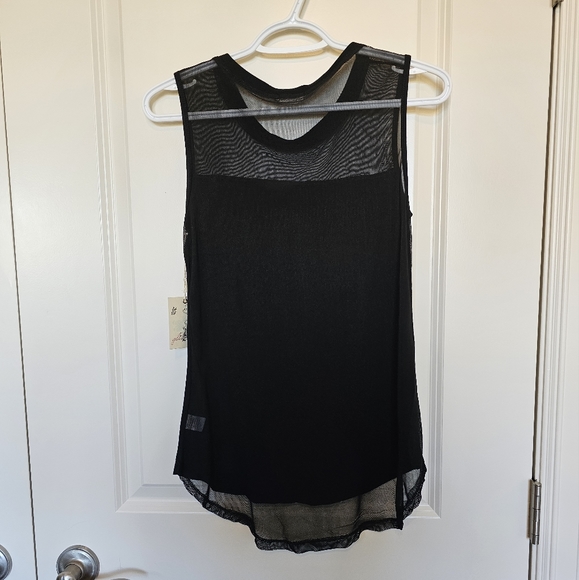 BNWT Sheer Topped Blouse - Picture 2 of 4
